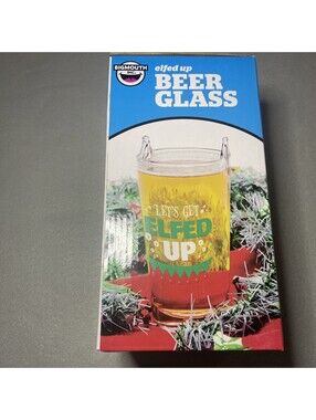 BigMouth Inc - Let’s Get Elfed-Up -16 Oz Beer Glass - Christmas Holiday Gift